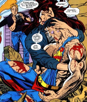 Art from Superman #75, by Dan Jurgens