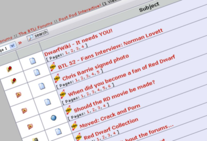 BTLi forums screenshot